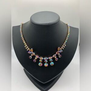 Gorgeous vintage Sherman AB rhinestone necklace